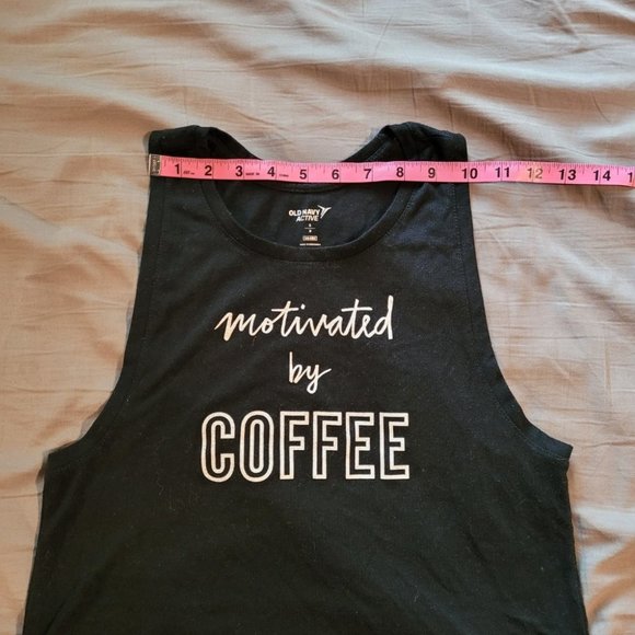 Small Old Navy Active Motivated by Coffee Tank Top - Picture 6 of 8